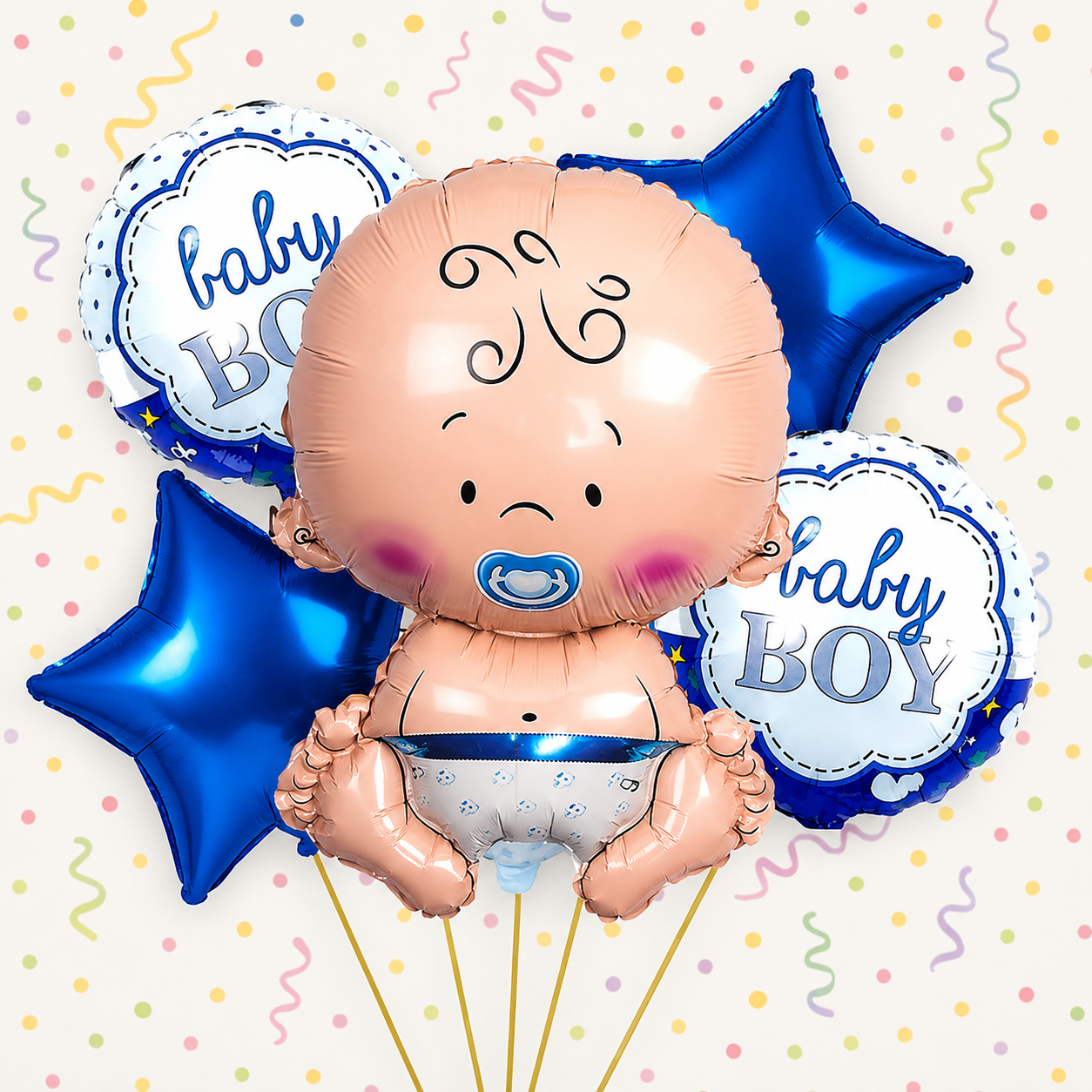 Baby Boy Theme Foil Balloons